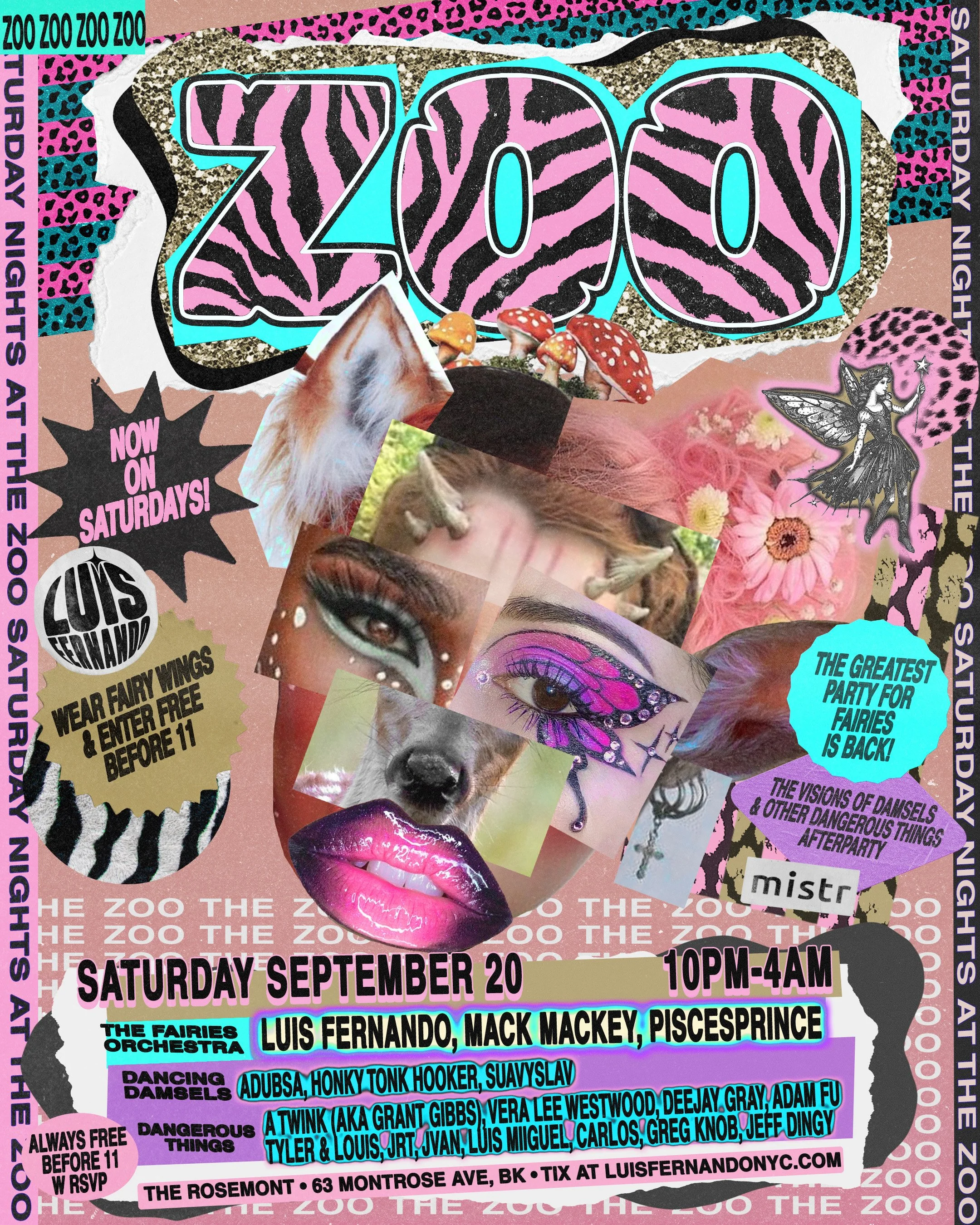 THE ZOO: THE GREATEST PARTY FOR FAIRIES IS BACK! — LUIS FERNANDO NYC